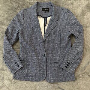 Liverpool Blue and White Checkered Blazer